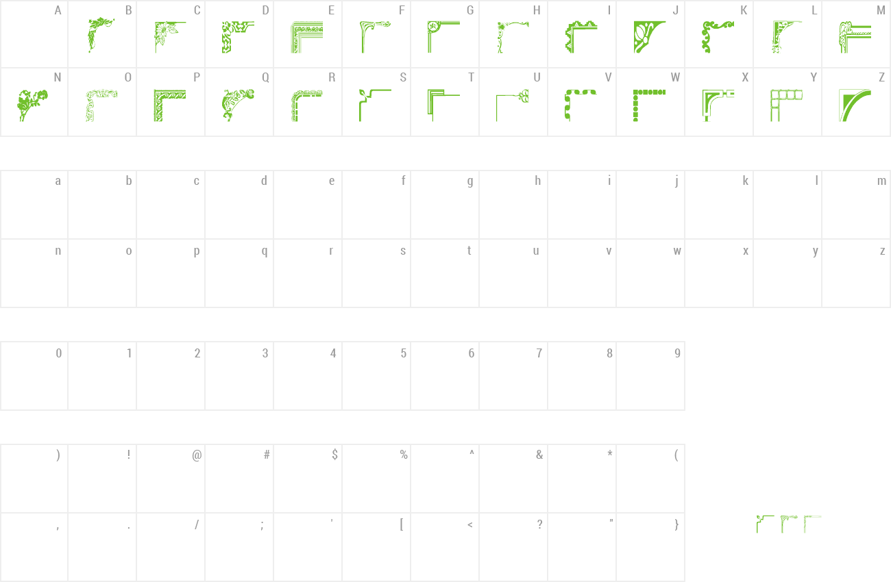 Font Vintage Decorative Corner_44 preview